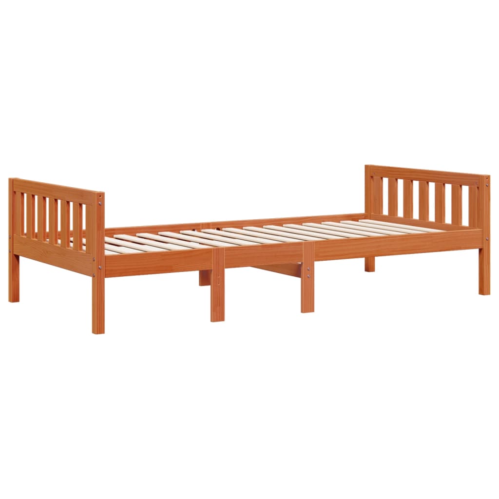 vidaXL Children's Bed without Mattress Wax Brown 80x200 cm Solid Wood Pine