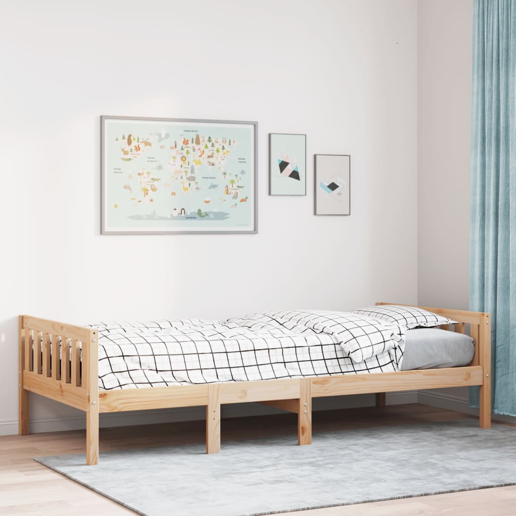 vidaXL Children's Bed without Mattress 90x200 cm Solid Wood Pine