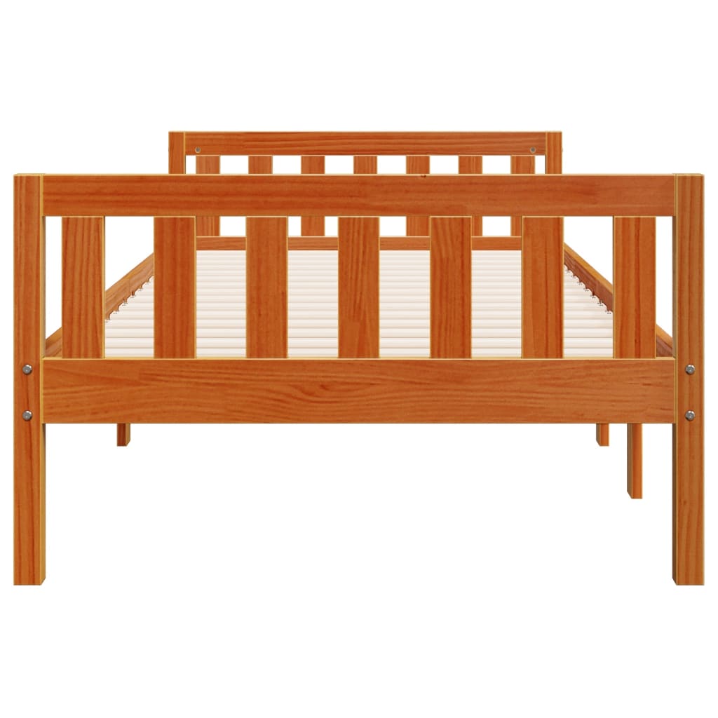 vidaXL Children's Bed without Mattress Wax Brown 90x200 cm Solid Wood Pine