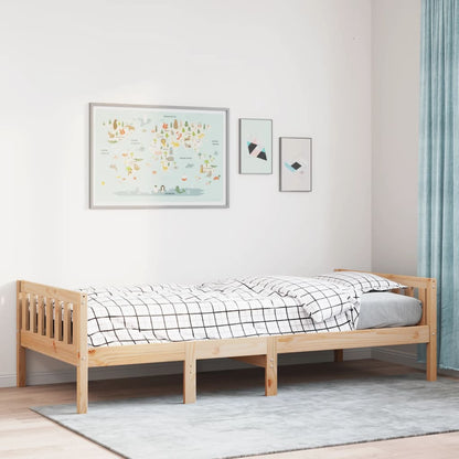 vidaXL Children's Bed without Mattress 75x190 cm Solid Wood Pine