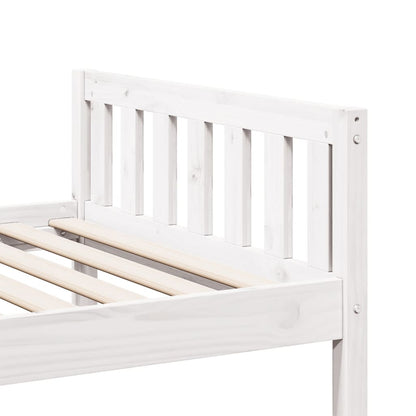 vidaXL Children's Bed without Mattress White 75x190 cm Solid Wood Pine