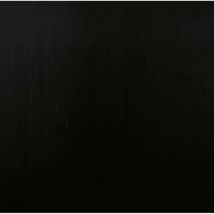 vidaXL Rolling Cabinet with Desk MOSS Black Solid Wood Pine