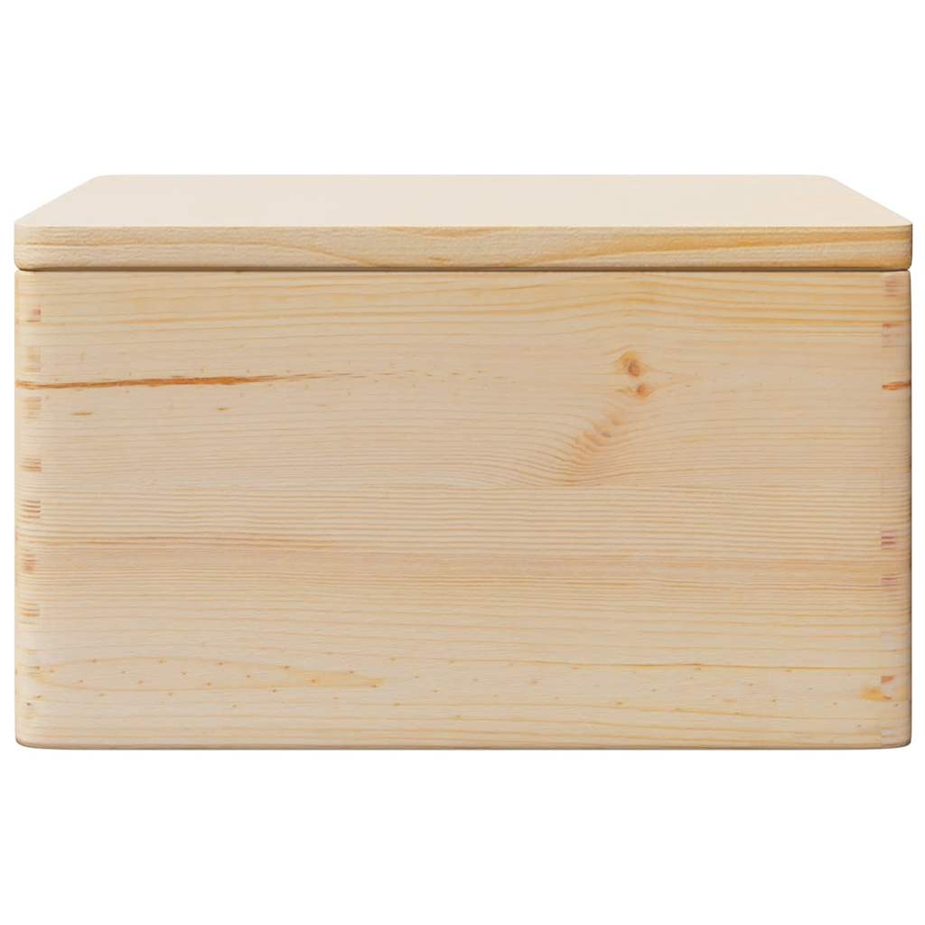 vidaXL Wooden Box with Lid 40x30x23 cm Solid Wood Pine