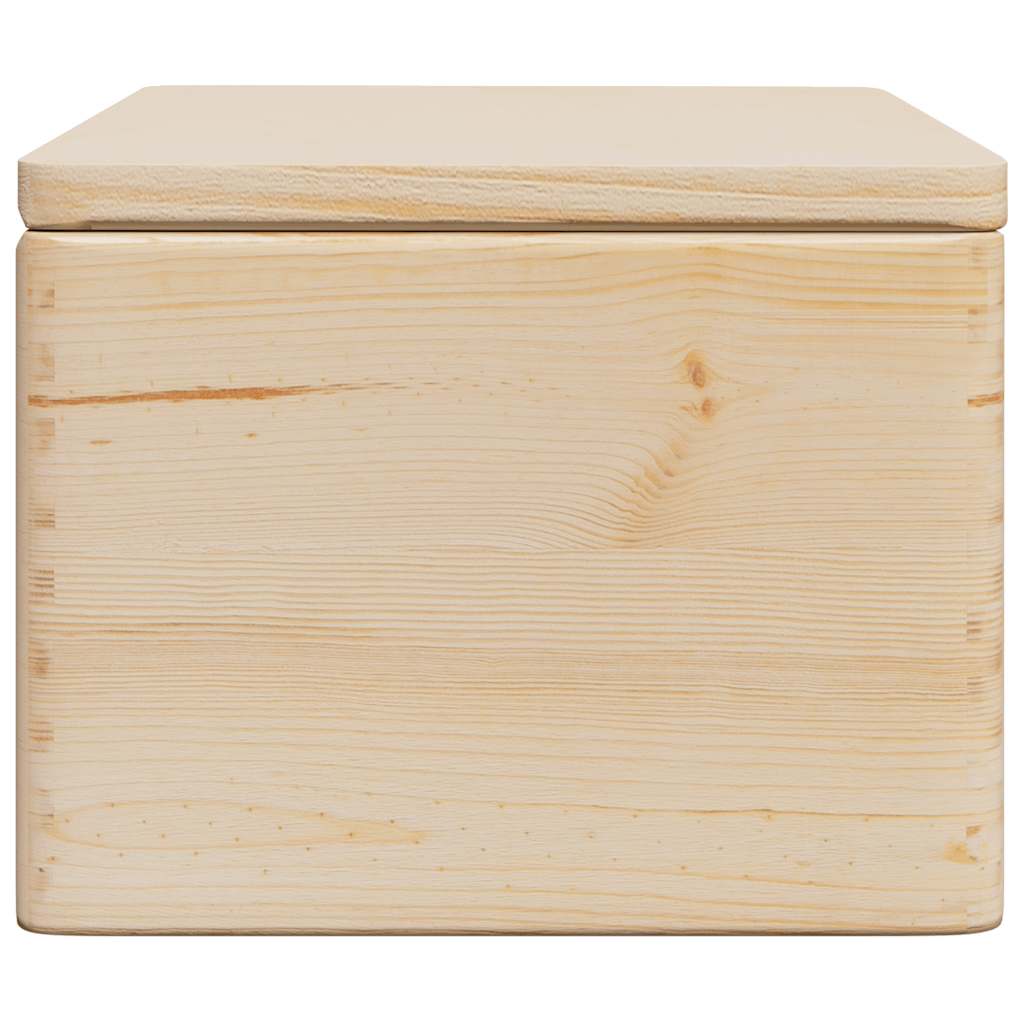 vidaXL Wooden Box with Lid 40x30x23 cm Solid Wood Pine