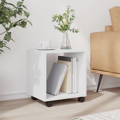 vidaXL Rolling Cabinet White 37x33x42,5 cm Engineered Wood