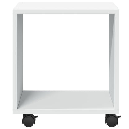 vidaXL Rolling Cabinet White 37x33x42,5 cm Engineered Wood