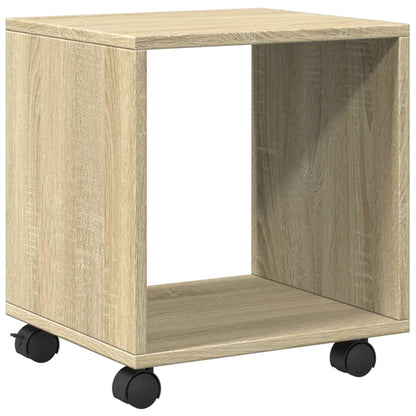vidaXL Rolling Cabinet Sonoma Oak 37x33x42,5 cm Engineered Wood