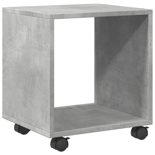 vidaXL Rolling Cabinet Concrete Grey 37x33x42,5 cm Engineered Wood