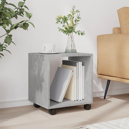 vidaXL Rolling Cabinet Concrete Grey 37x33x42,5 cm Engineered Wood