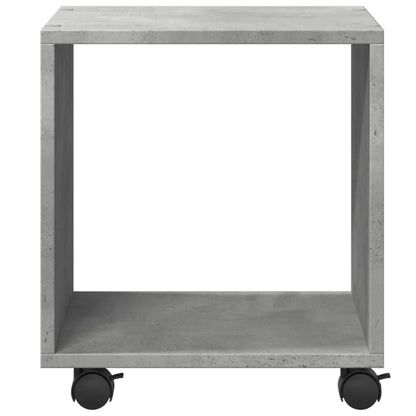 vidaXL Rolling Cabinet Concrete Grey 37x33x42,5 cm Engineered Wood
