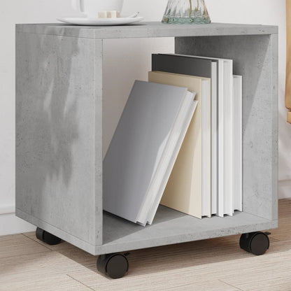 vidaXL Rolling Cabinet Concrete Grey 37x33x42,5 cm Engineered Wood