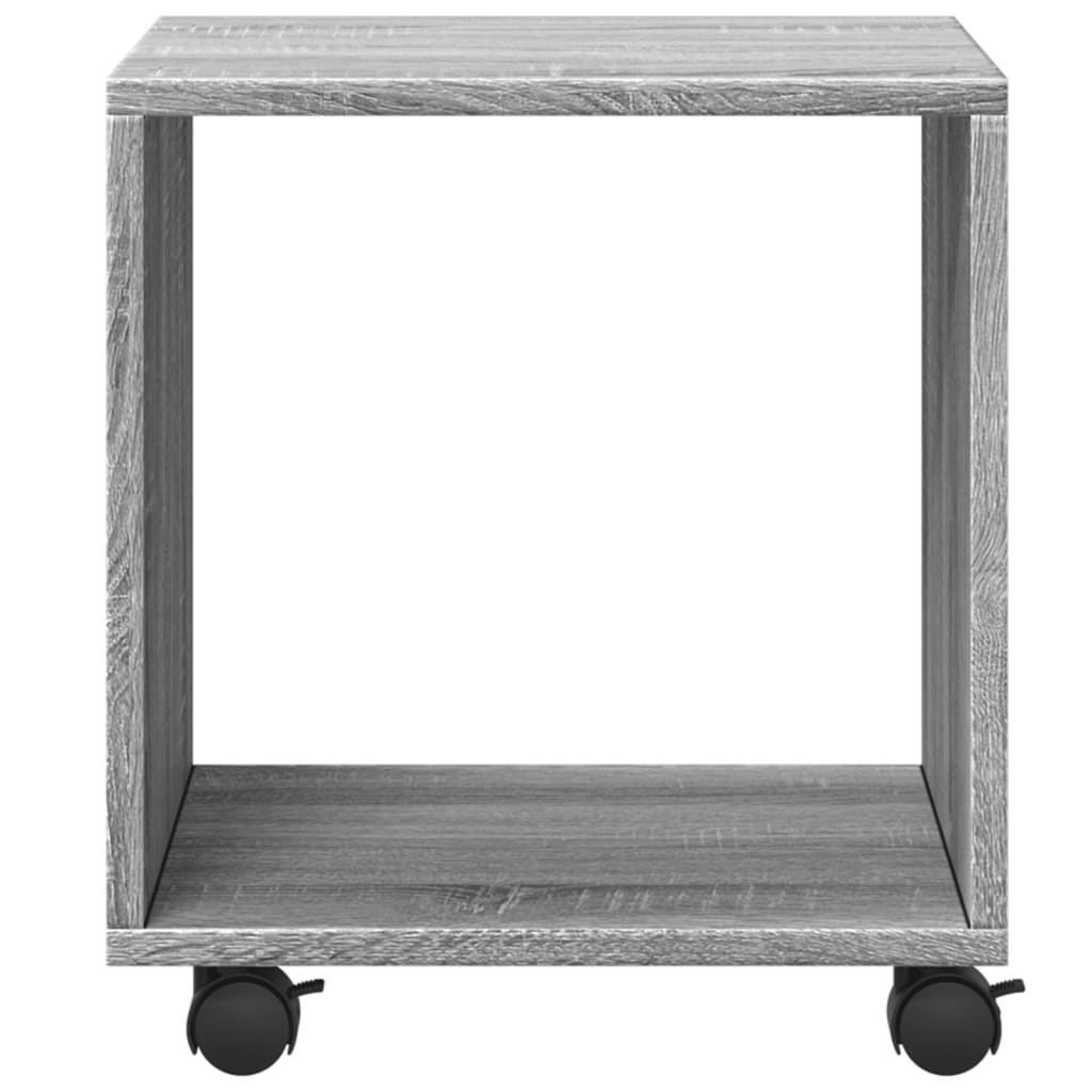 vidaXL Rolling Cabinet Grey Sonoma 37x33x42,5 cm Engineered Wood