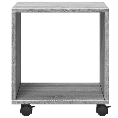vidaXL Rolling Cabinet Grey Sonoma 37x33x42,5 cm Engineered Wood