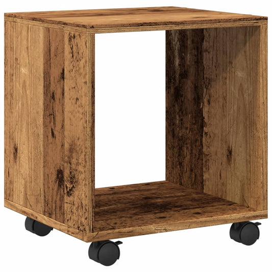 vidaXL Rolling Cabinet Old Wood 37x33x42,5 cm Engineered Wood