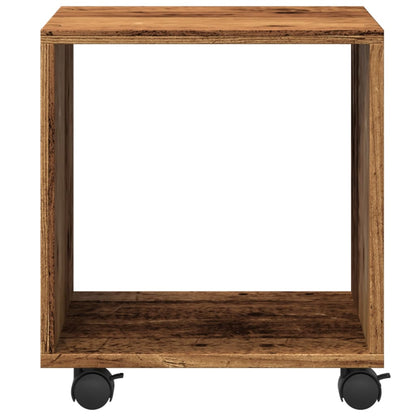 vidaXL Rolling Cabinet Old Wood 37x33x42,5 cm Engineered Wood