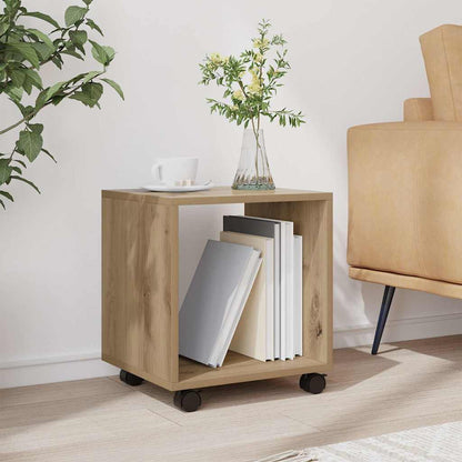 vidaXL Rolling Cabinet Artisian Oak 37x33x42,5 cm Engineered Wood
