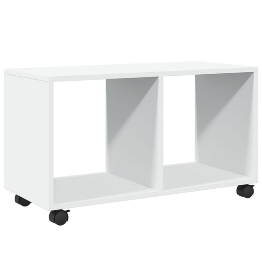 vidaXL Rolling Cabinet White 72x33x42,5 cm Engineered Wood