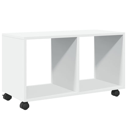 vidaXL Rolling Cabinet White 72x33x42,5 cm Engineered Wood