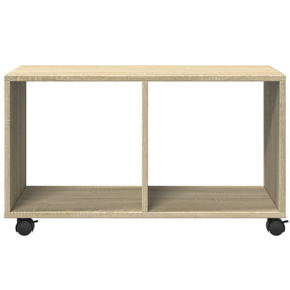 vidaXL Rolling Cabinet Sonoma Oak 72x33x42,5 cm Engineered Wood
