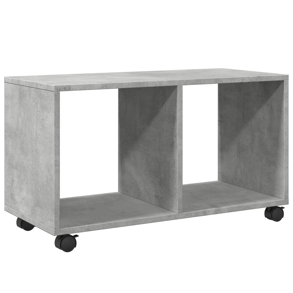 vidaXL Rolling Cabinet Concrete Grey 72x33x42,5 cm Engineered Wood