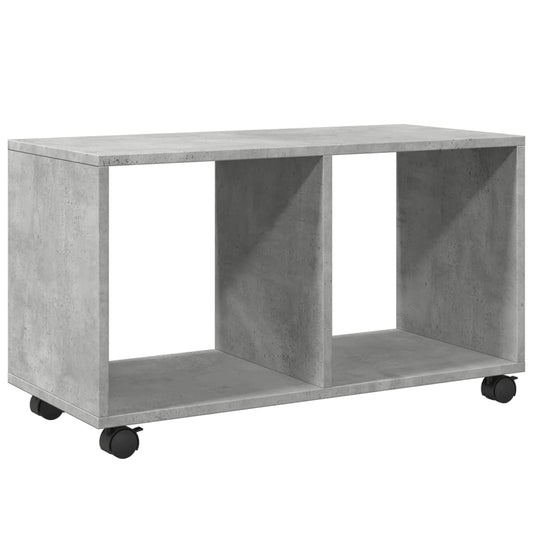 vidaXL Rolling Cabinet Concrete Grey 72x33x42,5 cm Engineered Wood
