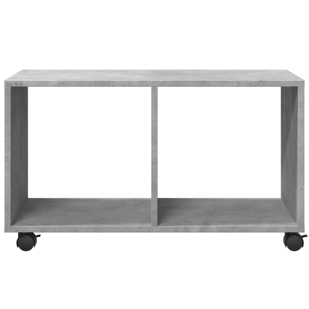 vidaXL Rolling Cabinet Concrete Grey 72x33x42,5 cm Engineered Wood