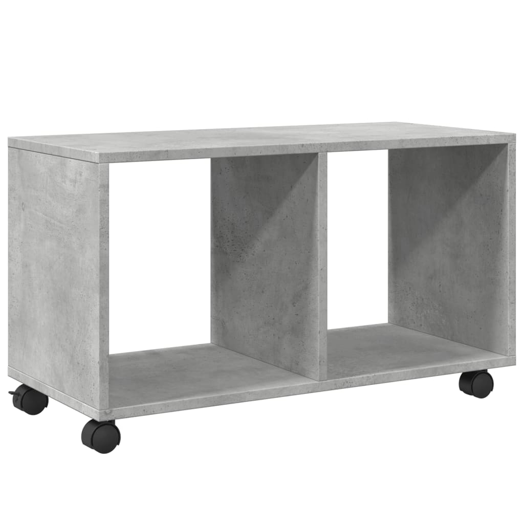 vidaXL Rolling Cabinet Concrete Grey 72x33x42,5 cm Engineered Wood