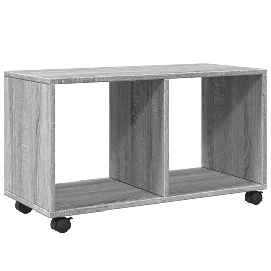 vidaXL Rolling Cabinet Grey Sonoma 72x33x42,5 cm Engineered Wood
