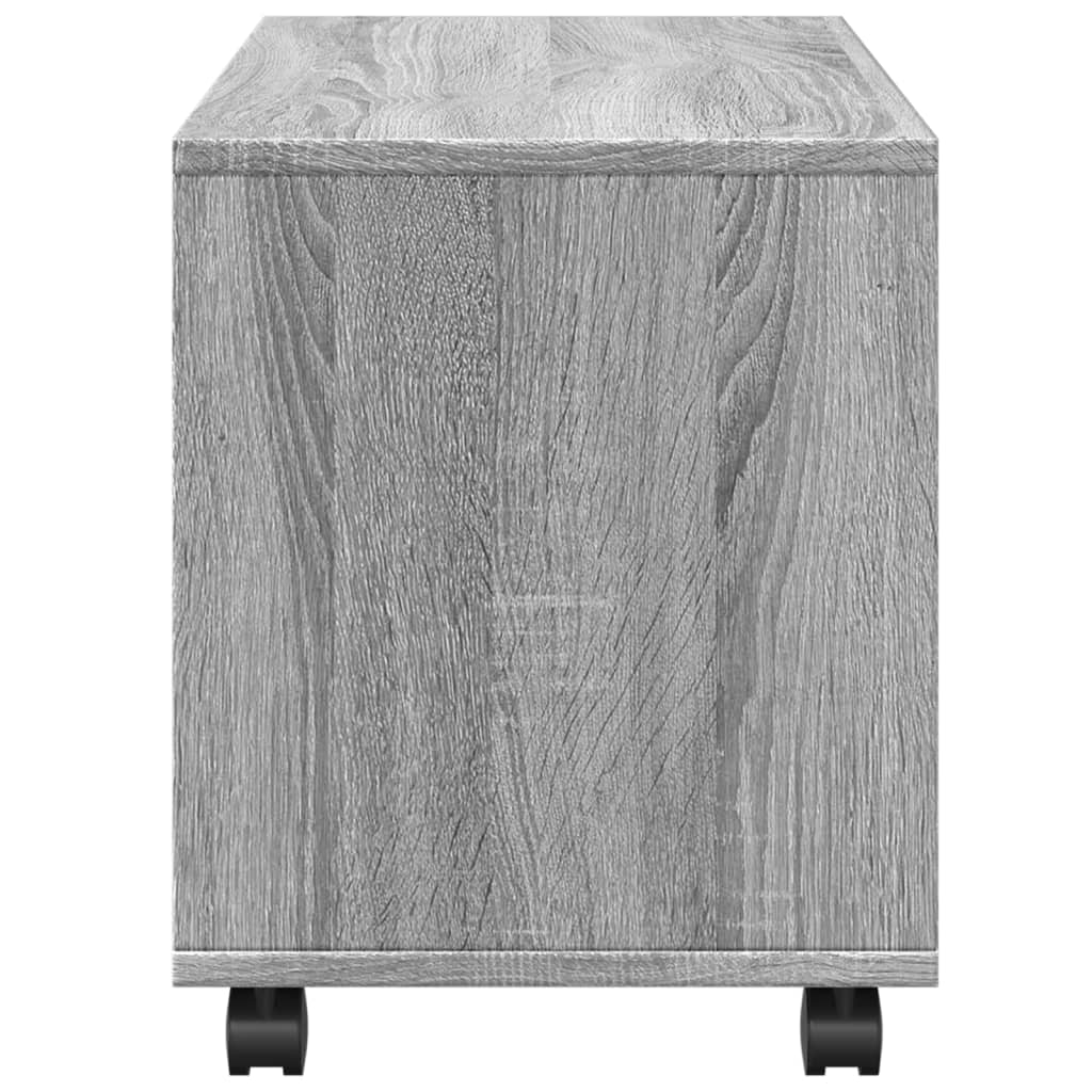 vidaXL Rolling Cabinet Grey Sonoma 72x33x42,5 cm Engineered Wood
