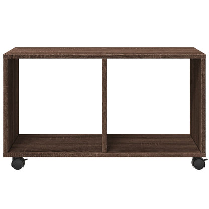 vidaXL Rolling Cabinet Brown Oak 72x33x42,5 cm Engineered Wood