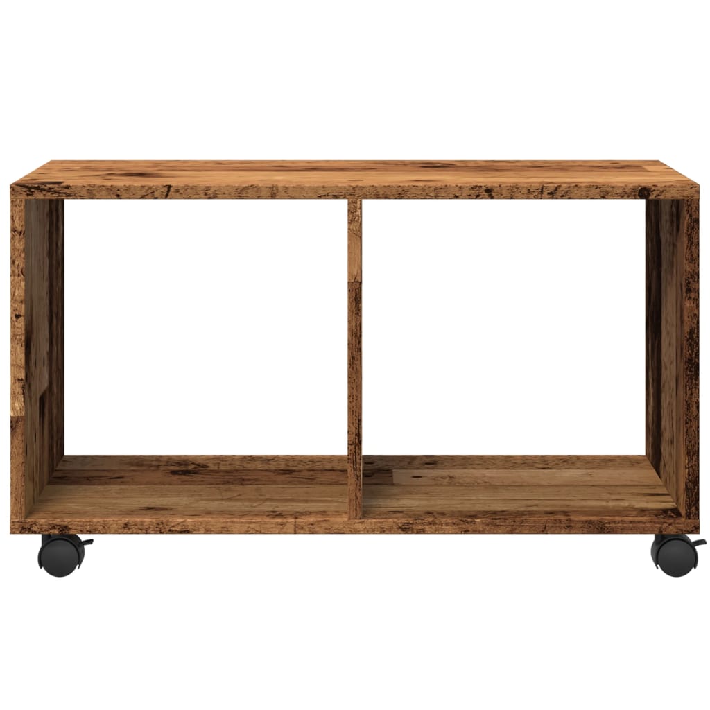 vidaXL Rolling Cabinet Old Wood 72x33x42.5 cm Engineered Wood