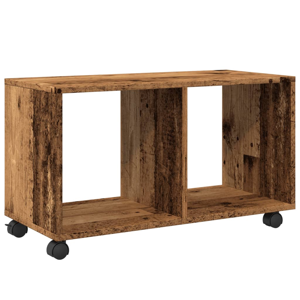 vidaXL Rolling Cabinet Old Wood 72x33x42,5 cm Engineered Wood