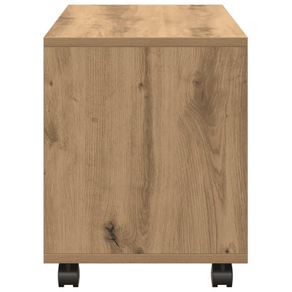 vidaXL Rolling Cabinet Artisian Oak 72x33x42,5 cm Engineered Wood