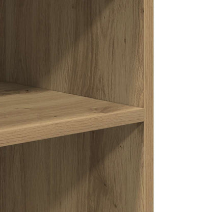 vidaXL Side Table with Wheels Artisian Oak 55x60x78 cm Engineered Wood