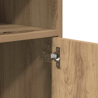 vidaXL Rolling Cabinet Artisian Oak 55x40x91 cm Engineered Wood