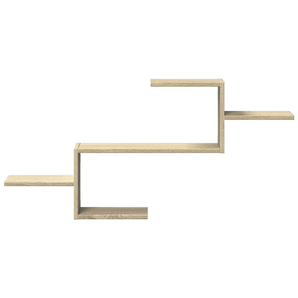 vidaXL Wall Shelf Sonoma Oak 104x15x49 cm Engineered Wood