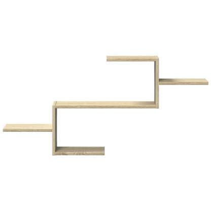 vidaXL Wall Shelf Sonoma Oak 104x15x49 cm Engineered Wood