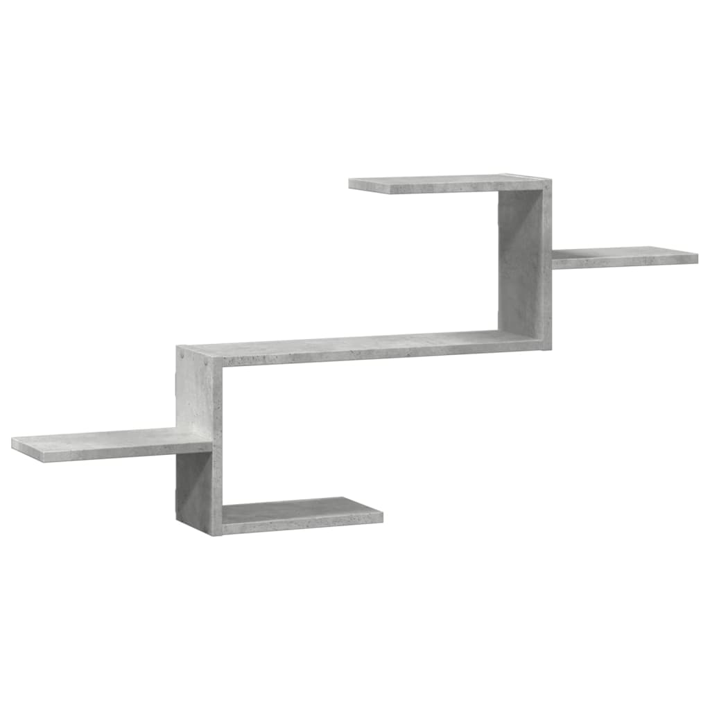 vidaXL Wall Shelf Concrete Grey 104x15x49 cm Engineered Wood