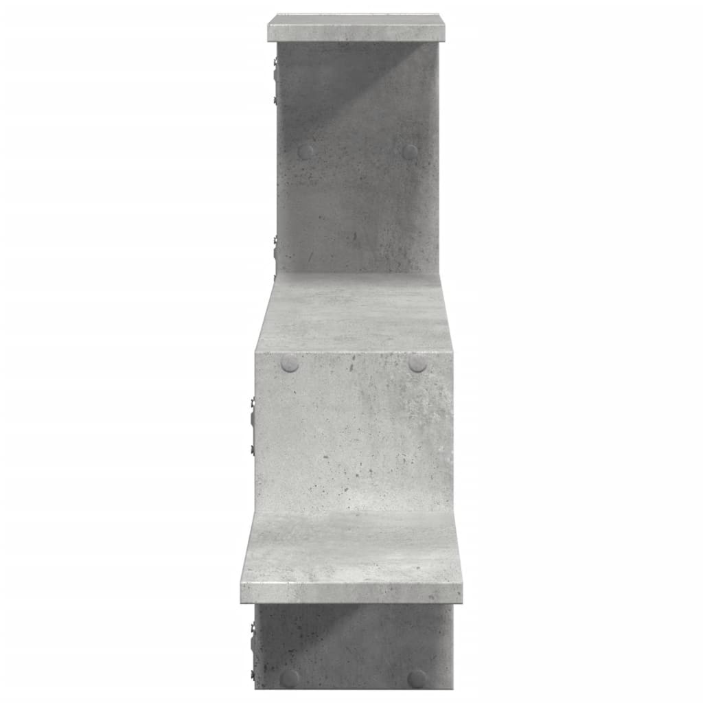 vidaXL Wall Shelf Concrete Grey 104x15x49 cm Engineered Wood