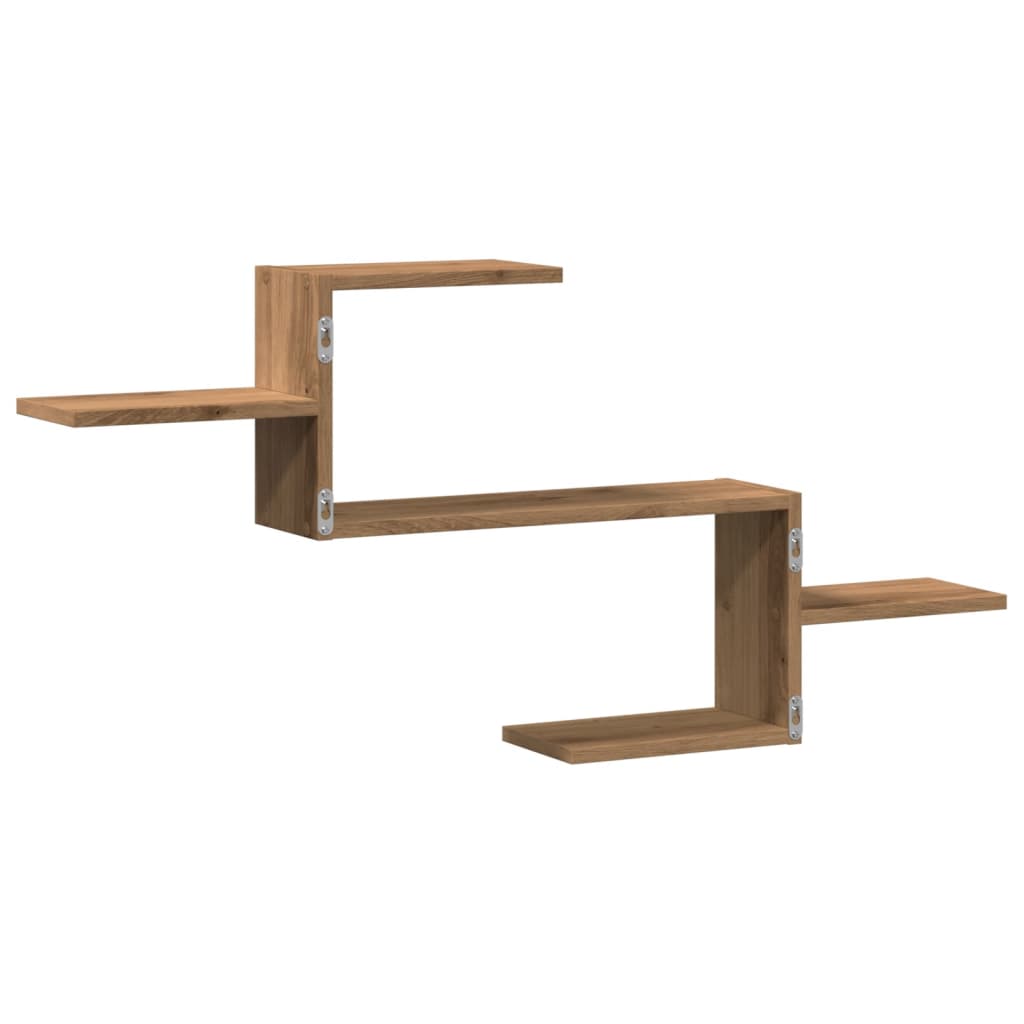 vidaXL Wall Shelf Artisian Oak 104x15x49 cm Engineered Wood
