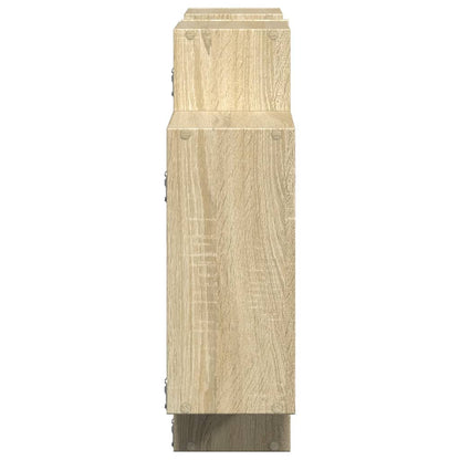 vidaXL Wall Shelf Sonoma Oak 159x18x65 cm Engineered Wood
