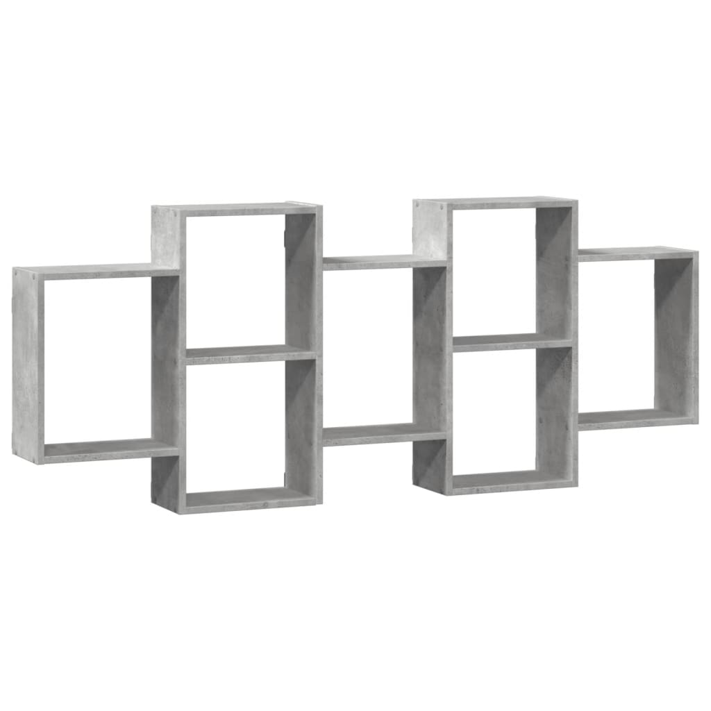 vidaXL Wall Shelf Concrete Grey 159x18x65 cm Engineered Wood