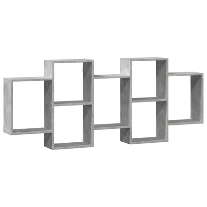 vidaXL Wall Shelf Concrete Grey 159x18x65 cm Engineered Wood