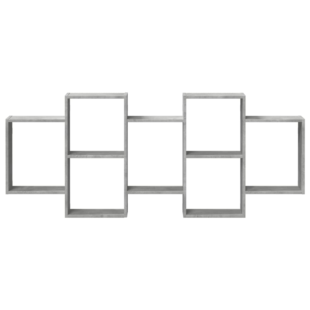vidaXL Wall Shelf Concrete Grey 159x18x65 cm Engineered Wood