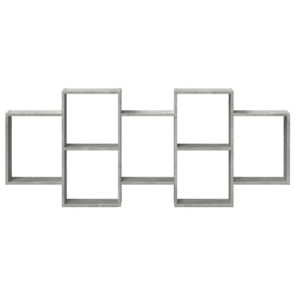 vidaXL Wall Shelf Concrete Grey 159x18x65 cm Engineered Wood