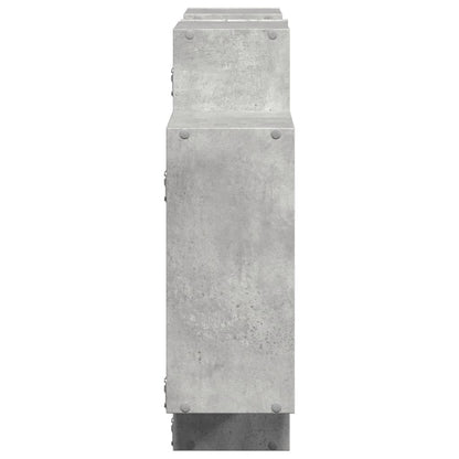 vidaXL Wall Shelf Concrete Grey 159x18x65 cm Engineered Wood