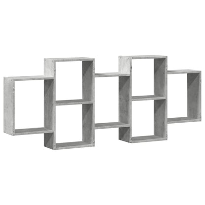 vidaXL Wall Shelf Concrete Grey 159x18x65 cm Engineered Wood