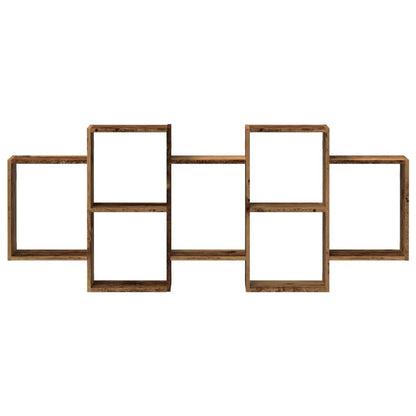 vidaXL Wall Shelf Old Wood 159x18x65 cm Engineered Wood