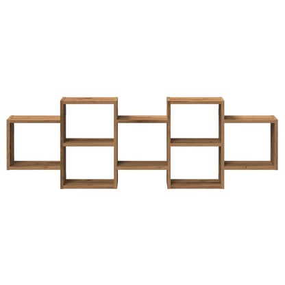 vidaXL Wall Shelf Artisian Oak 129x18x42 cm Engineered Wood