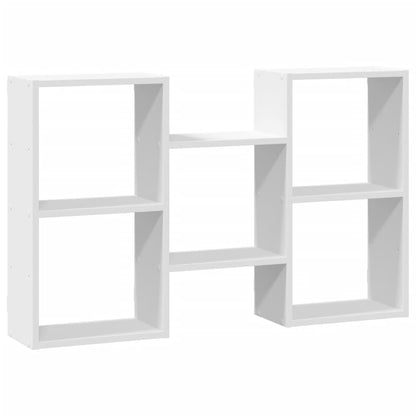 vidaXL Wall Shelf White 96x18x60 cm Engineered Wood
